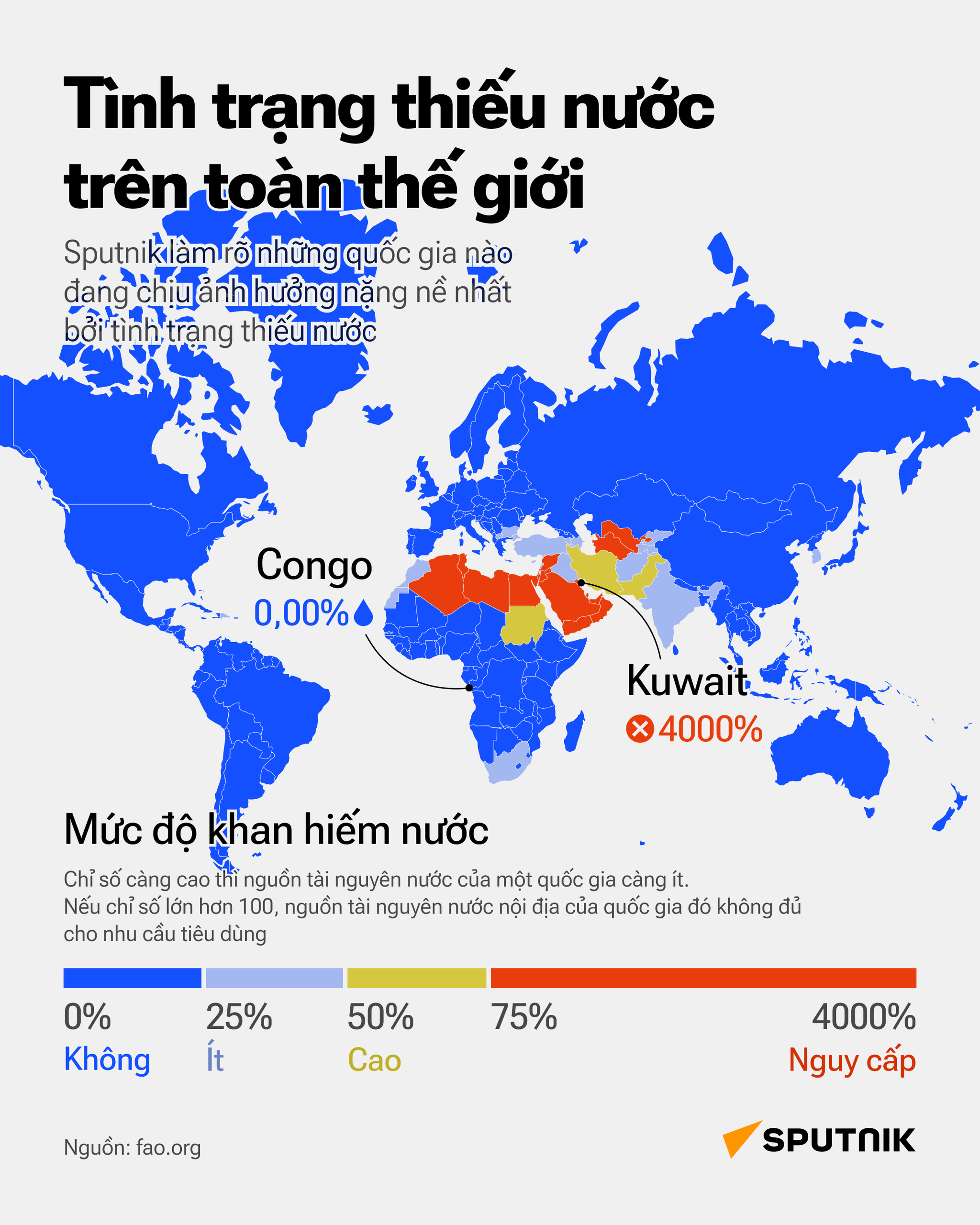 Tình trạng thiếu nước trên toàn thế giới - Sputnik Việt Nam
