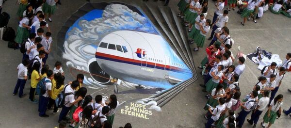 Các học sinh đã vẽ bức graffiti ba chiều về chuyến bay MH370 bị mất tích - Sputnik Việt Nam