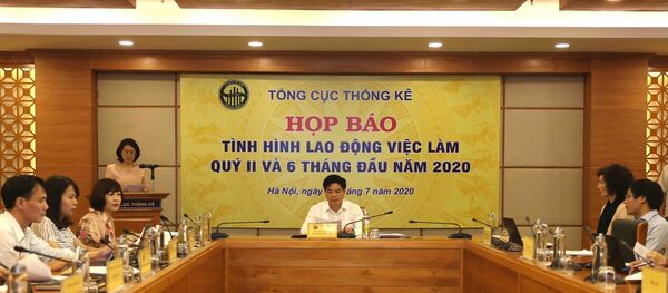 Quang cảnh buổi họp báo.  - Sputnik Việt Nam