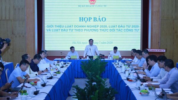 Quang cảnh buổi họp báo. - Sputnik Việt Nam