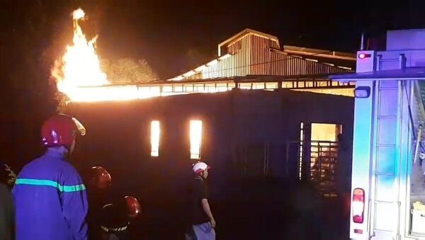 Cháy kho sản xuất nhang trầm hương tại Chùa Thanh Tâm Cháy kho sản xuất nhang trầm hương tại Chùa Thanh Tâm - Sputnik Việt Nam