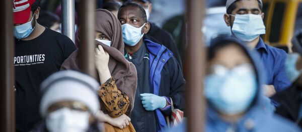 Những người có mặt nạ để bảo vệ chống lại coronavirus, Hoa Kỳ Những người có mặt nạ để bảo vệ chống lại coronavirus, Hoa Kỳ - Sputnik Việt Nam