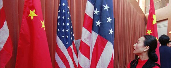 Quốc kỳ của Trung Quốc và Hoa Kỳ Quốc kỳ của Trung Quốc và Hoa Kỳ - Sputnik Việt Nam