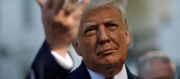 Tổng thống Mỹ Donald Trump gặp gỡ báo chí tại Nhà Trắng - Sputnik Việt Nam