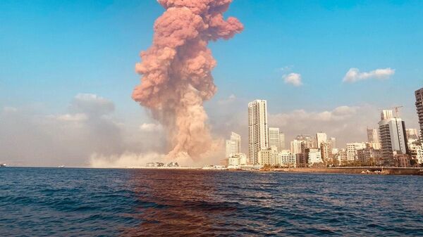 Một vụ nổ mạnh ở Beirut. - Sputnik Việt Nam