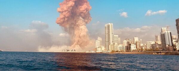Một vụ nổ mạnh ở Beirut. - Sputnik Việt Nam