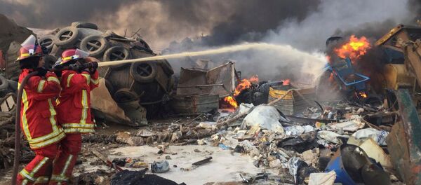 Vụ nổ lớn xảy ra ở Beirut. - Sputnik Việt Nam