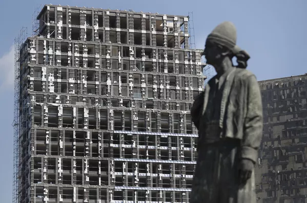 Tòa nhà bị hư hại do vụ nổ ở cảng Beirut Tòa nhà bị hư hại do vụ nổ ở cảng Beirut - Sputnik Việt Nam