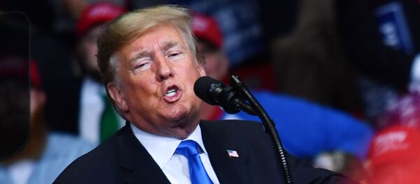 Donald Trump phát biểu tại cuộc mít tinh trước chiến dịch bầu cử ở Bắc Carolina - Sputnik Việt Nam