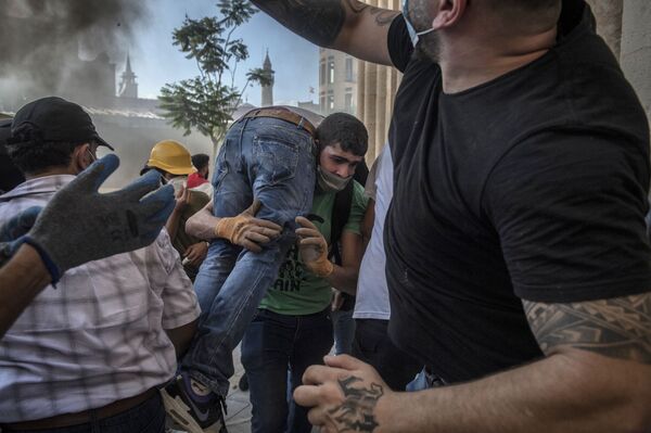 Hơn 700 người bị thương trong cuộc biểu tình ở Beirut - Sputnik Việt Nam