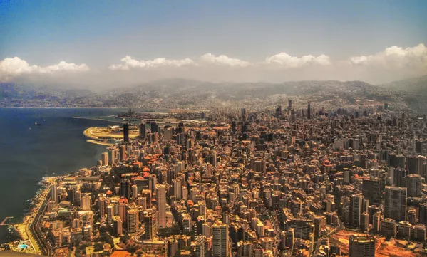 Quang cảnh Beirut nhìn từ máy bay Quang cảnh Beirut nhìn từ máy bay - Sputnik Việt Nam