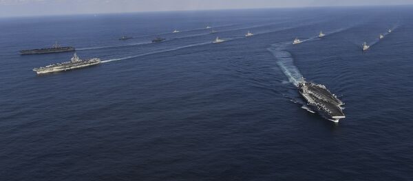 USS Nimitz, USS Ronald Reagan và USS Theodore Roosevelt  - Sputnik Việt Nam