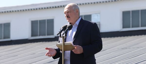 Alexander Lukashenko trong cuộc gặp gỡ với những người biểu tình. - Sputnik Việt Nam