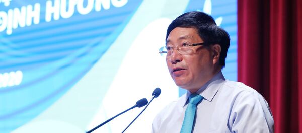 Phó Thủ tướng, Bộ trưởng Bộ Ngoại giao Phạm Bình Minh phát biểu chỉ đạo, đề nghị hội thảo có những đề xuất giải pháp nhằm nâng cao năng lực đội ngũ ngoại giao theo hướng hiệu quả, đáp ứng tốt trong tình mới. Phó Thủ tướng, Bộ trưởng Bộ Ngoại giao Phạm Bình Minh phát biểu chỉ đạo, đề nghị hội thảo có những đề xuất giải pháp nhằm nâng cao năng lực đội ngũ ngoại giao theo hướng hiệu quả, đáp ứng tốt trong tình mới. - Sputnik Việt Nam