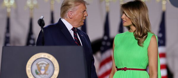 Tổng thống Mỹ Donald Trump và Đệ nhất phu nhân Melania Trump. - Sputnik Việt Nam
