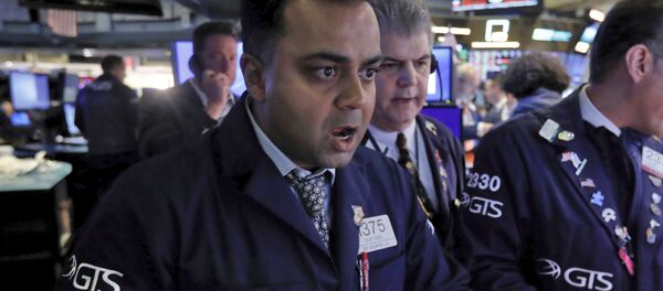 Giao dịch viên trên Sở giao dịch chứng khoán New York. - Sputnik Việt Nam