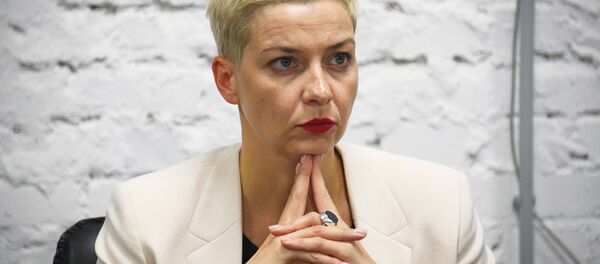 Thành viên Đoàn Chủ tịch Hội đồng Điều phối (CC) của phe đối lập Belarus Maria Kolesnikova. - Sputnik Việt Nam