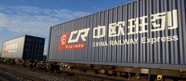 Container chở hàng Trung quốc. - Sputnik Việt Nam