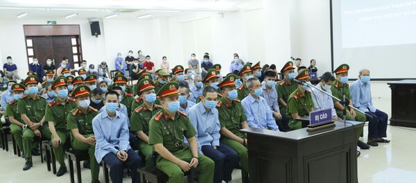 Các bị cáo tại phiên tòa ngày 9/9. - Sputnik Việt Nam