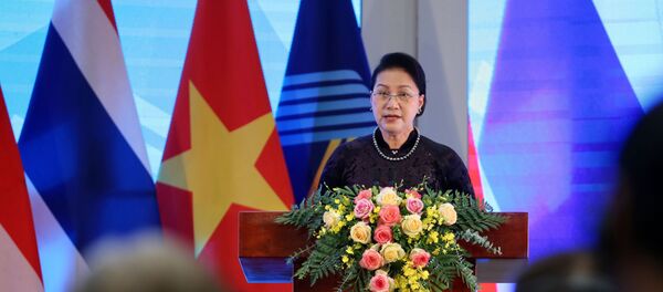 Chủ tịch Quốc hội Nguyễn Thị Kim Ngân, Chủ tịch AIPA 41 phát biểu bế mạc. - Sputnik Việt Nam