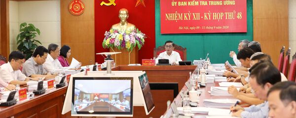 Quang cảnh Kỳ họp thứ 48 của Ủy ban Kiểm tra Trung ương. - Sputnik Việt Nam