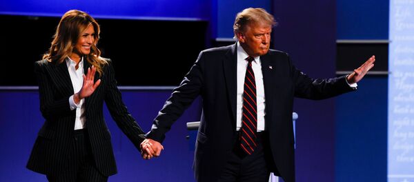 Tổng thống Mỹ Donald Trump và Đệ nhất phu nhân Melania Trump - Sputnik Việt Nam