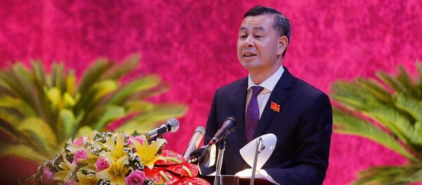 Phó Bí thư Tỉnh uỷ tình Hoà Bình Ngô Văn Tuấn phát biểu tại đại hội. - Sputnik Việt Nam