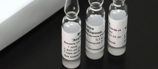 Vắc xin chống lại coronavirus EpiVacCorona, được phát triển bởi Trung tâm Khoa học Nhà nước về Virus và Công nghệ Sinh học Vector của Rospotrebnadzor Vắc xin chống lại coronavirus EpiVacCorona, được phát triển bởi Trung tâm Khoa học Nhà nước về Virus và Công nghệ Sinh học Vector của Rospotrebnadzor - Sputnik Việt Nam