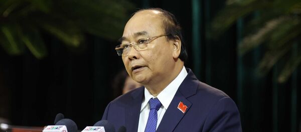 Đồng chí Nguyễn Xuân Phúc, Uỷ viên Bộ Chính trị, Thủ tướng Chính phủ phát biểu. Đồng chí Nguyễn Xuân Phúc, Uỷ viên Bộ Chính trị, Thủ tướng Chính phủ phát biểu. - Sputnik Việt Nam