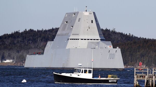 Tàu khu trục USS Michael Monsoor lớp Zumwalt của Hải quân Hoa Kỳ. - Sputnik Việt Nam