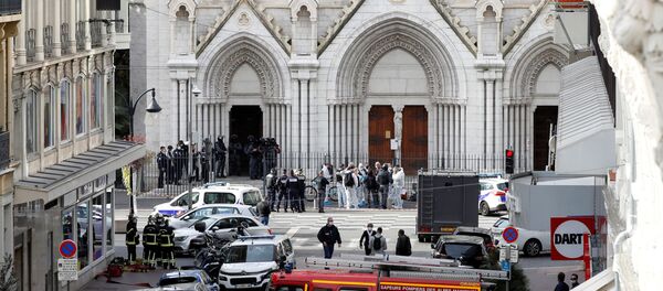 Tình hình gần nhà thờ Đức Bà Nice, nơi xảy ra vụ tấn công - Sputnik Việt Nam