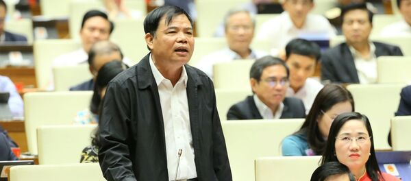 Bộ trưởng Bộ Nông nghiệp và Phát triển nông thôn Nguyễn Xuân Cường phát biểu. Bộ trưởng Bộ Nông nghiệp và Phát triển nông thôn Nguyễn Xuân Cường phát biểu. - Sputnik Việt Nam