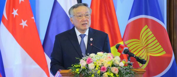 Chánh án Tòa án nhân dân tối cao Nguyễn Hòa Bình phát biểu khai mạc Hội nghị. - Sputnik Việt Nam