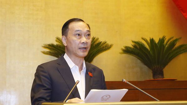 Chủ nhiệm Ủy ban Kinh tế của Quốc hội Vũ Hồng Thanh Quốc phát biểu. - Sputnik Việt Nam