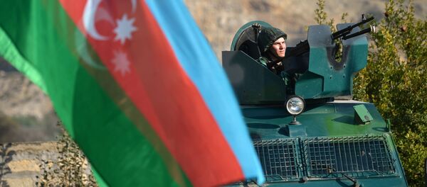 Lực lượng biên phòng Azerbaijan đang bắt đầu thực hiện nhiệm vụ bảo vệ biên giới với Iran tại đồn biên phòng Khalafly ở vùng Jebrail trên lãnh thổ do Azerbaijan kiểm soát. Lực lượng biên phòng Azerbaijan đang bắt đầu thực hiện nhiệm vụ bảo vệ biên giới với Iran tại đồn biên phòng Khalafly ở vùng Jebrail trên lãnh thổ do Azerbaijan kiểm soát. - Sputnik Việt Nam