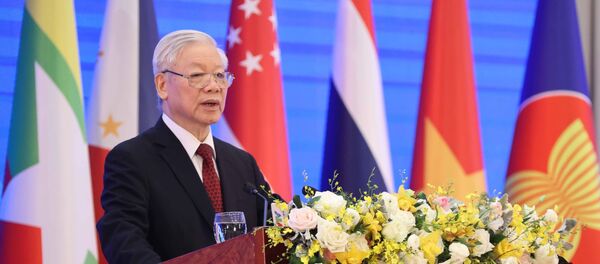 Tổng Bí thư, Chủ tịch nước Nguyễn Phúc Trọng phát biểu chào mừng Hội nghị Cấp cao ASEAN lần thứ 37. - Sputnik Việt Nam