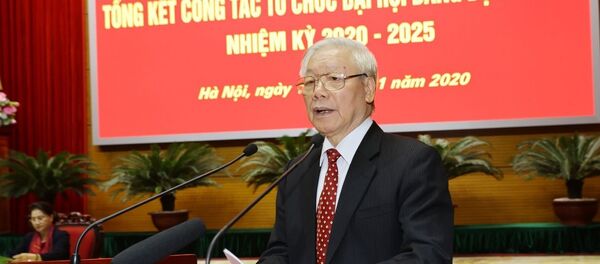 Tổng Bí thư, Chủ tịch nước Nguyễn Phú Trọng phát biểu tại Hội nghị. - Sputnik Việt Nam