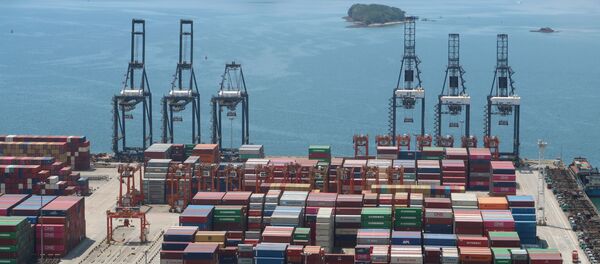 Cảng biển thương mại ở Trung Quốc. 17 tháng 5 năm 2020 - Sputnik Việt Nam