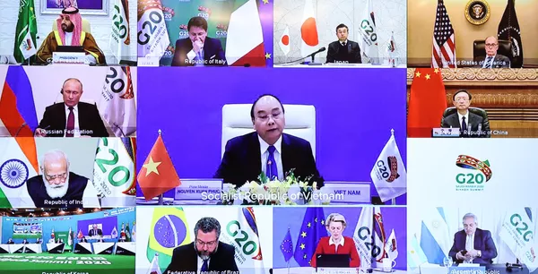 Thủ tướng Nguyễn Xuân Phúc dự Hội nghị thượng đỉnh G20 trực tuyến Thủ tướng Nguyễn Xuân Phúc dự Hội nghị thượng đỉnh G20 trực tuyến - Sputnik Việt Nam
