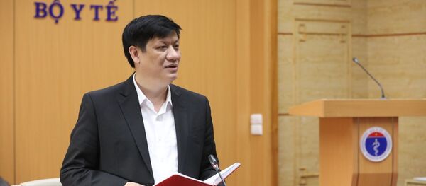 Bộ trưởng Bộ Y tế Nguyễn Thanh Long phát biểu. - Sputnik Việt Nam