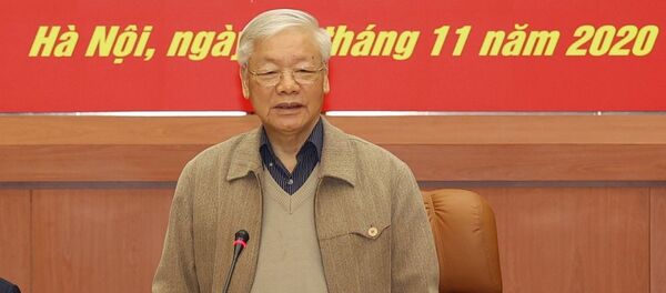 Tổng Bí thư, Chủ tịch nước Nguyễn Phú Trọng chủ trì Hội nghị thực hiện nhiệm vụ quân sự, quốc phòng và xây dựng Đảng bộ Quân đội năm 2021 - Sputnik Việt Nam