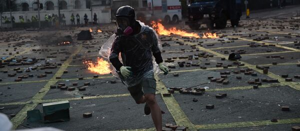 Biểu tình chống chính phủ ở Hong Kong. Lưu trữ ảnh - Sputnik Việt Nam