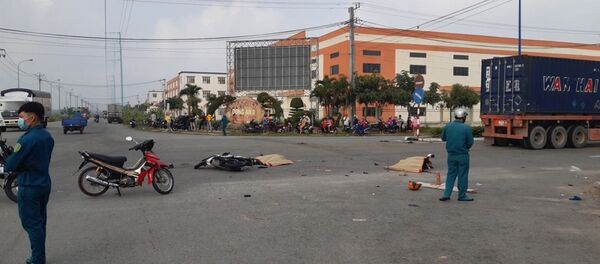 Hiện trường vụ tai nạn giao thông xảy ra vào sáng nay Hiện trường vụ tai nạn giao thông xảy ra vào sáng nay - Sputnik Việt Nam