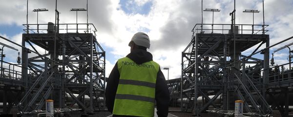 Trên địa phận của trạm nén Portovaya, nơi đưa vào hoạt động nhánh thứ hai của đường ống dẫn khí Nord Stream - Sputnik Việt Nam