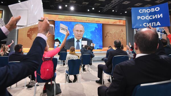 Cuộc họp báo lớn của Tổng thống Vladimir Putin - Sputnik Việt Nam