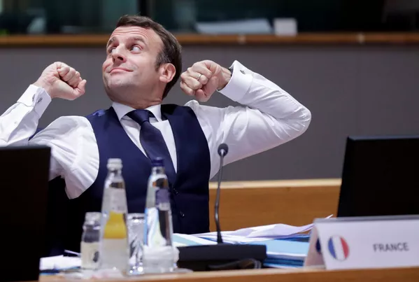 Tổng thống Pháp Emmanuel Macron trong hội nghị thượng đỉnh trực tiếp của EU ở Brussels Tổng thống Pháp Emmanuel Macron trong hội nghị thượng đỉnh trực tiếp của EU ở Brussels - Sputnik Việt Nam