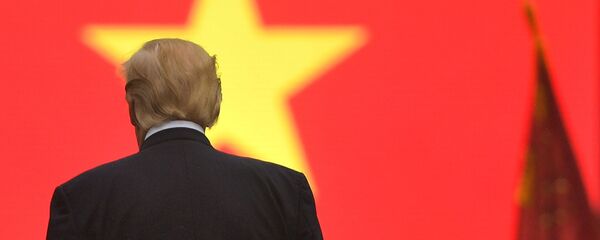 Tổng thống Mỹ Donald Trump trước quốc kỳ Việt Nam - Sputnik Việt Nam