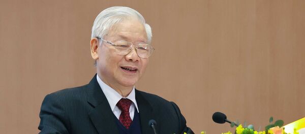 Tổng Bí thư, Chủ tịch nước Nguyễn Phú Trọng phát biểu. Tổng Bí thư, Chủ tịch nước Nguyễn Phú Trọng phát biểu. - Sputnik Việt Nam