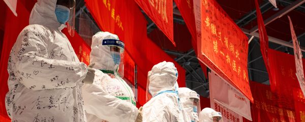 Các mặt hàng trưng bày tại triển lãm ở Vũ Hán. - Sputnik Việt Nam