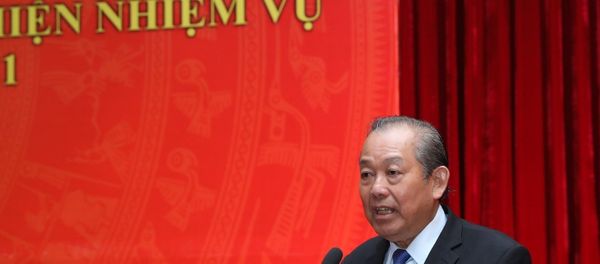 Phó Thủ tướng thường trực Trương Hòa Bình phát biểu. Phó Thủ tướng thường trực Trương Hòa Bình phát biểu. - Sputnik Việt Nam